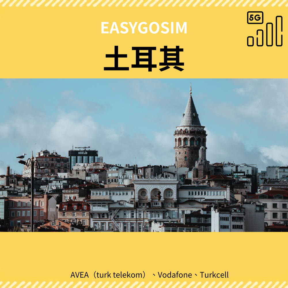 EASYGOSIM 土耳其 5G 上網卡