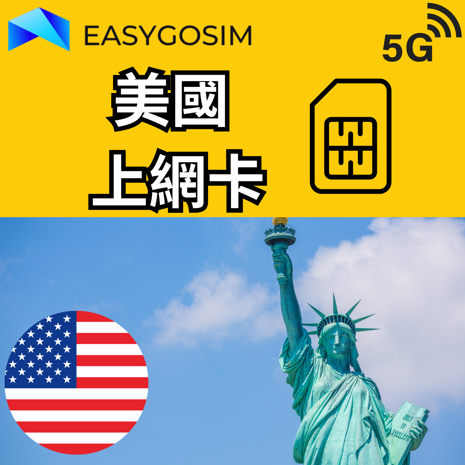 EASYGOSIM 美國 加拿大 電話卡 上網卡